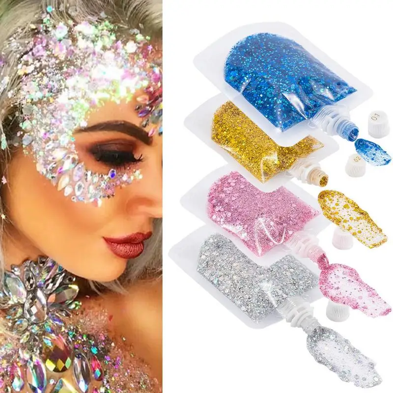 Sequins Glitter 45g Glitter Gel Makeup Waterproof Self-Adhesive Body Flakes Manicure Nails Sewing Art Crystals
Sequins Glitter 45g Glitter Gel Makeup Waterproof Self-Adhesive Body Flakes Manicure Nails Sewing Art Crystals