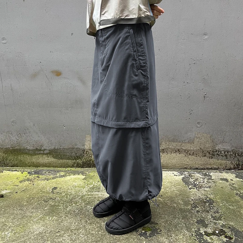 WeiYao Gray Casual Baggy Loose Size Cargo Skirts Womens Big Pockets Streetwear Drawstring Hem Low Waist Hippie Long Skirt
WeiYao Gray Casual Baggy Loose Size Cargo Skirts Womens Big Pockets Streetwear Drawstring Hem Low Waist Hippie Long Skirt