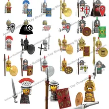 Anime Movies 300 Spartan Medieval Roman Soldier Warrior mini action toy figures building blocks kid Assembly toys model dolls