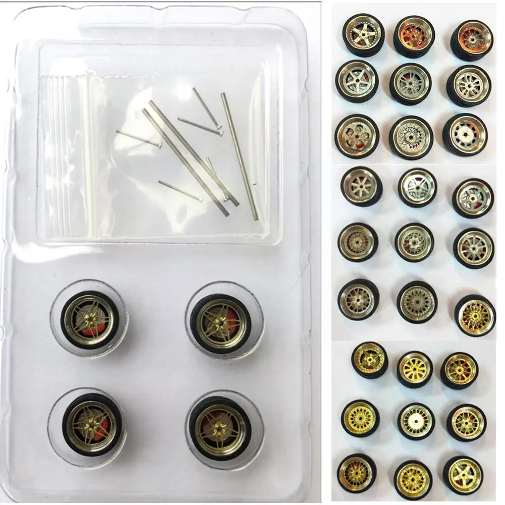 1:64 4 Model Modified Tires+3 Axles+5 End Caps Diecasts Of Alloy Car Wheel Change Vehicles Tire Accessories General Model R A6p1
1:64 4 Model Modified Tires+3 Axles+5 End Caps Diecasts Of Alloy Car Wheel Change Vehicles Tire Accessories General Model R A6p1
