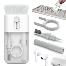 6 In 1 Cleaner Brush Kit for Earphone Phone Tablet Laptop Keyboard Screen Cleaning Tools Wipe Cloth Cleaning Pen for Airpod Pro