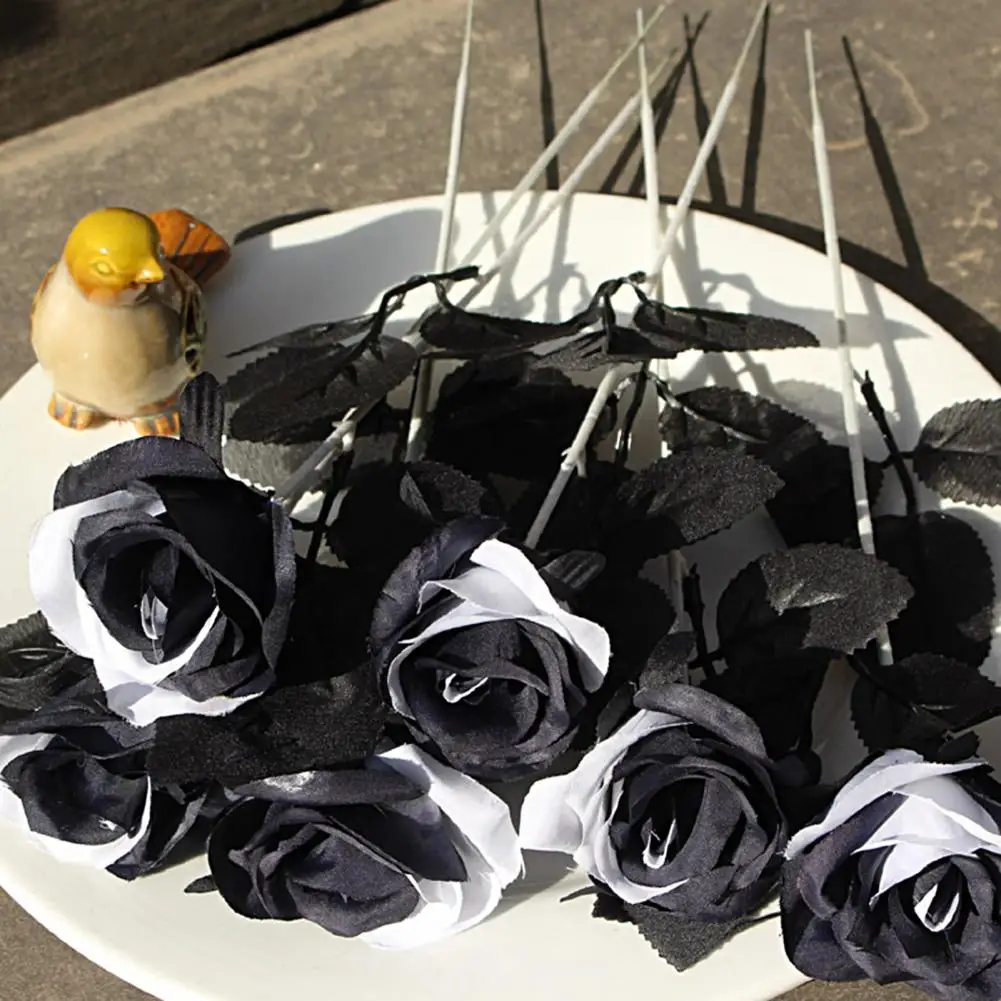 10 Pcs Artificial Flowers Realistic Looking Faux Silk Retro Black White Simulation Rose Flower Home Decor Simulação De Rosas
10 Pcs Artificial Flowers Realistic Looking Faux Silk Retro Black White Simulation Rose Flower Home Decor Simulação De Rosas