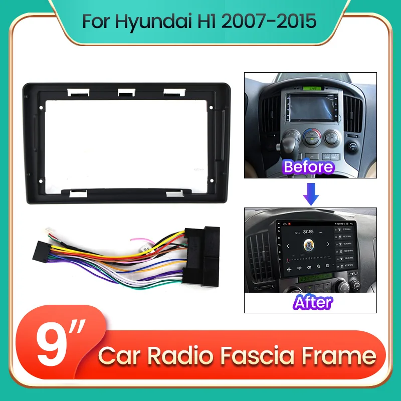Автомобильная рама 2DIN для Hyundai Starex/H1 2007 2008 2009 2010-2015 с кабельным фитингом, комплект панели для 9-дюймового хоста
Автомобильная рама 2DIN для Hyundai Starex/H1 2007 2008 2009 2010-2015 с кабельным фитингом, комплект панели для 9-дюймового хоста
