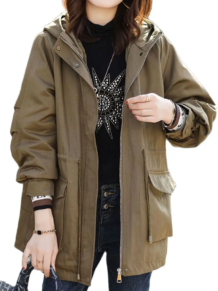 Женская Повседневная хлопковая куртка с капюшоном, свободная куртка, плюшевая теплая зимняя одежда, новинка 2022
Женская Повседневная хлопковая куртка с капюшоном, свободная куртка, плюшевая теплая зимняя одежда, новинка 2022