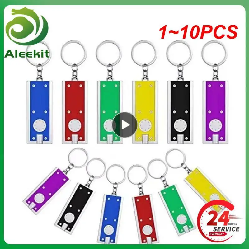

1~10PCS Mini Flashlight Mini LED Keychain Lights Pocket-sized Keychain Flashlights Torch Emergency Light Astigmatism Light White