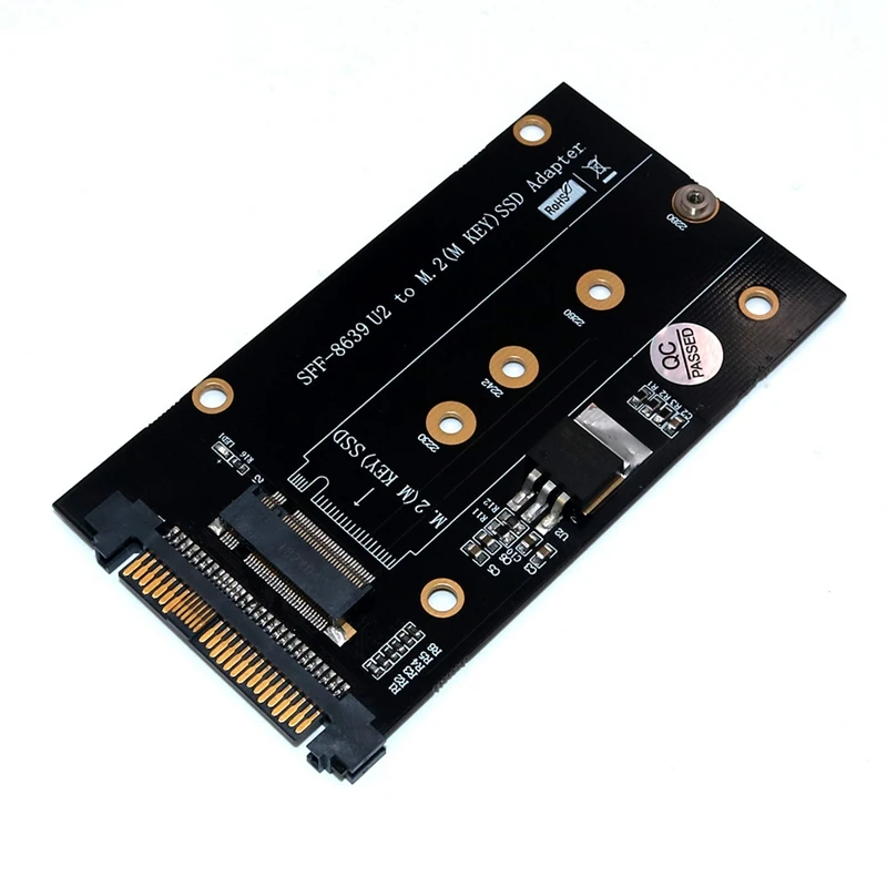 SSD Adapter Card Set M.2 Key M SSD To SFF-8639 U.2 Hard Drive Riser Expansion Card For NVME SSD 2230/2242/2260/2280
SSD Adapter Card Set M.2 Key M SSD To SFF-8639 U.2 Hard Drive Riser Expansion Card For NVME SSD 2230/2242/2260/2280