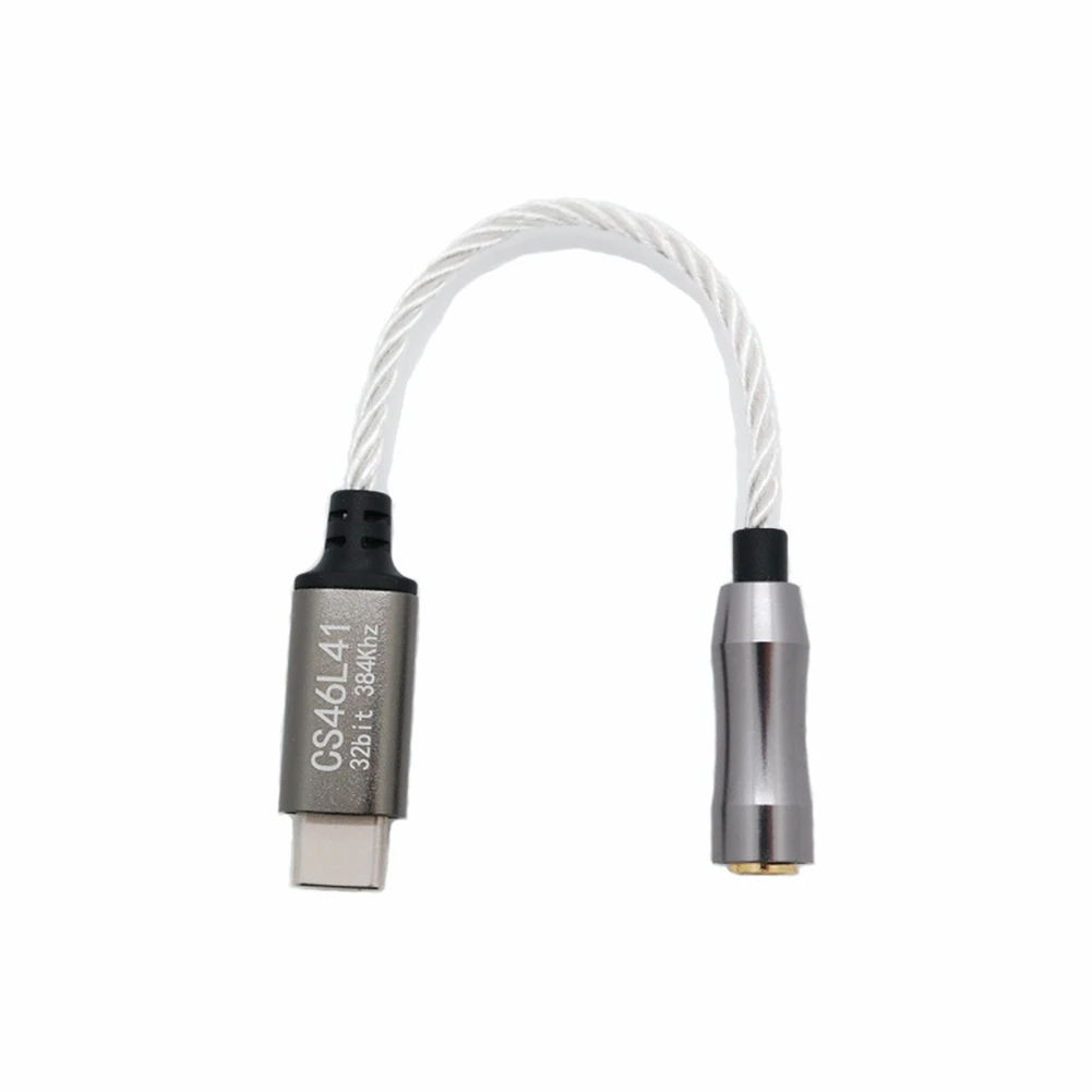 Цифровой Hi-Fi усилитель для наушников типа C до 3 5 мм CS46L41 чип декодирование DAC аудио