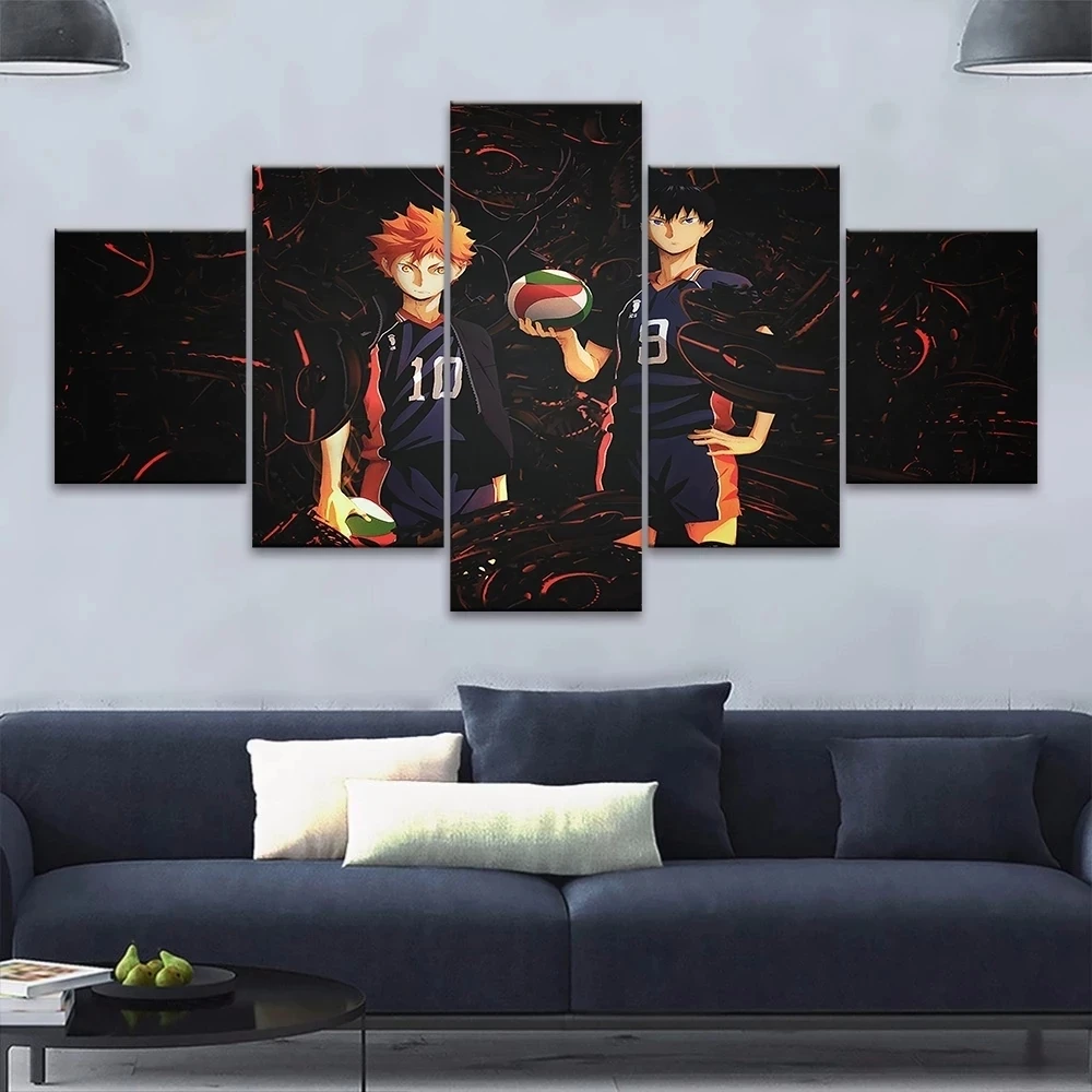 Haikyuu Anime Poster Home Decor 5 Pcs Canvas Prints Hinata Shoyo Painting Wall Art Tobio Kageyama Modular Picture Boy Gift Frame
Haikyuu Anime Poster Home Decor 5 Pcs Canvas Prints Hinata Shoyo Painting Wall Art Tobio Kageyama Modular Picture Boy Gift Frame
