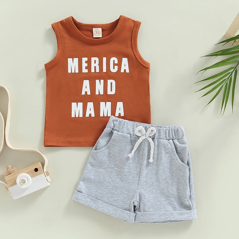 2023 Summer Baby Boys Clothing Sets 0-24M Cotton Letter Print Sleeveless Tanks Tops+Elastic Waist Shorts Pants Beach Tracksuits
2023 Summer Baby Boys Clothing Sets 0-24M Cotton Letter Print Sleeveless Tanks Tops+Elastic Waist Shorts Pants Beach Tracksuits