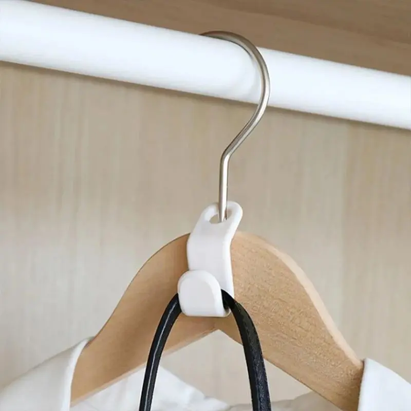 

Multifunctional Clothes Storage Hanger Connection Hook Thickened Plastic Can Be Connected Overlay Wardrobe Arrangement