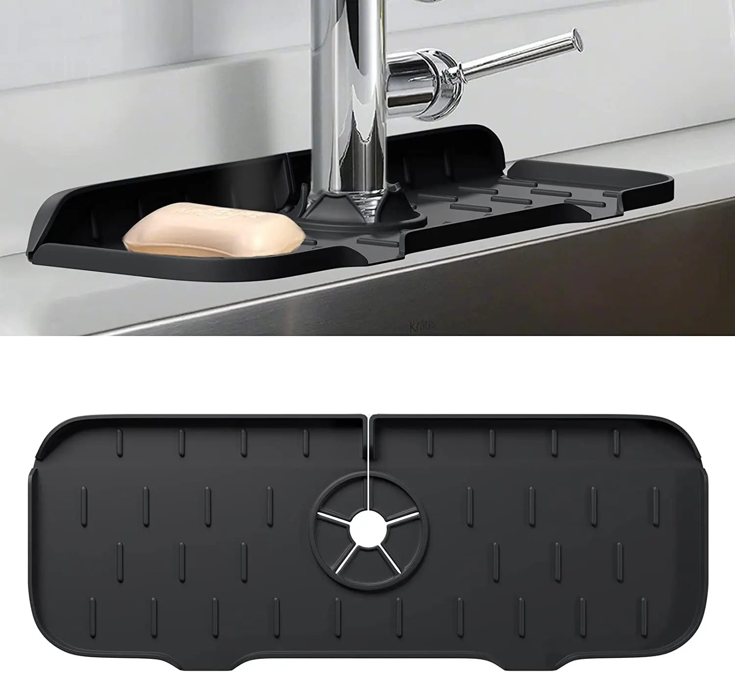 Kitchen Faucets Sink Splash Guard Auto-Draining Drying Tray for Kitchen Bathroom Faucet Behind Sink Fit All Faucet
Kitchen Faucets Sink Splash Guard Auto-Draining Drying Tray for Kitchen Bathroom Faucet Behind Sink Fit All Faucet