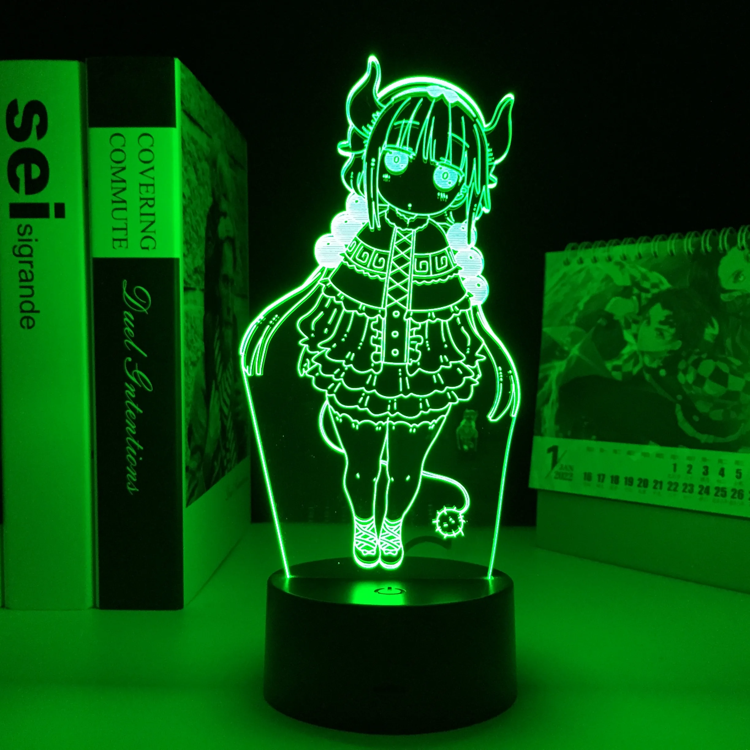 

Miss Kobayashi's Dragon Maid, фигурка Kanna, светодиодный ночсветильник для спальни, украшение, подарок на день рождения, лампа манга Kanna светильник с аниме ...