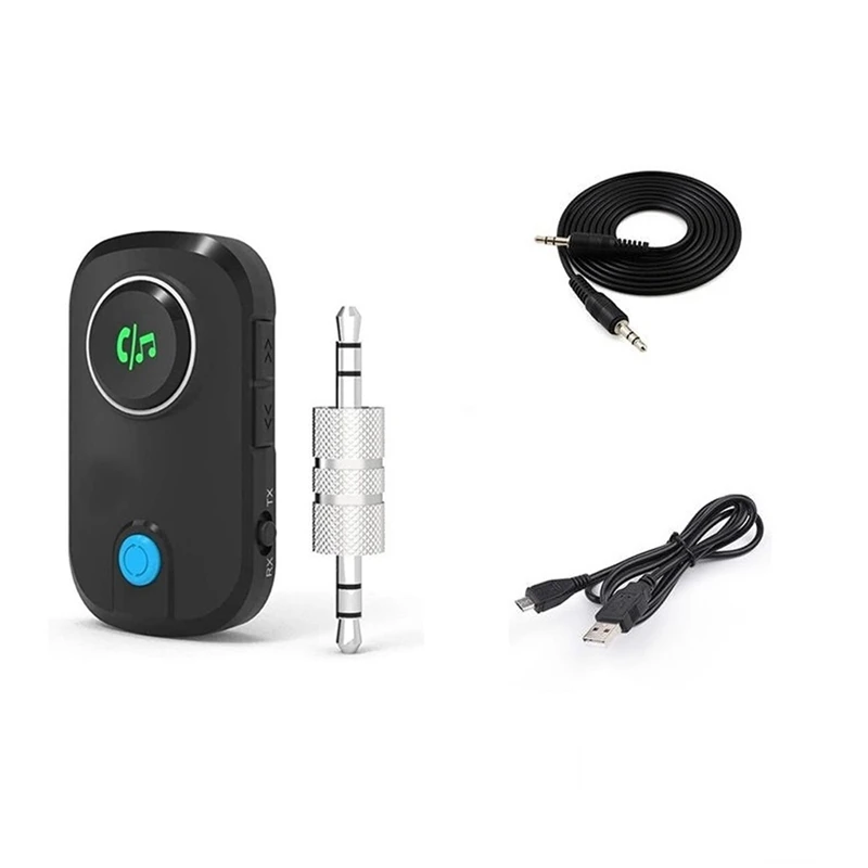 Bluetooth 5.0 Audio Transmitter Receiver, 3 In 1 Microphone APTX Low Latency Wireless Music Adapter With 3.5Mm Aux Port
Bluetooth 5.0 Audio Transmitter Receiver, 3 In 1 Microphone APTX Low Latency Wireless Music Adapter With 3.5Mm Aux Port