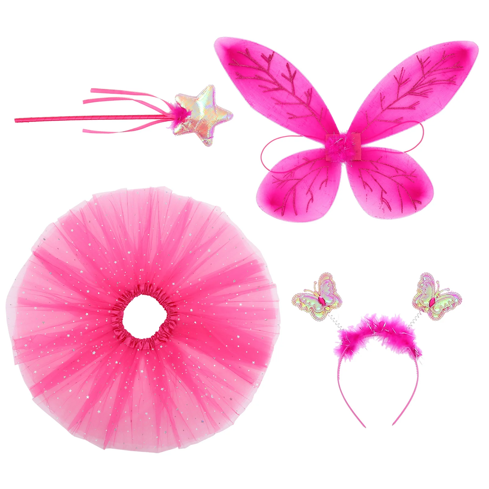 1 Set Butterflies Fairy Cosplay Costume Dressing Skirt Fairy Wand Butterflies Headband for Girls
1 Set Butterflies Fairy Cosplay Costume Dressing Skirt Fairy Wand Butterflies Headband for Girls