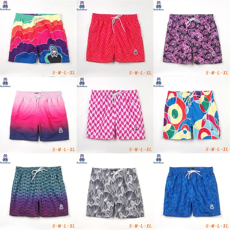 2023 New men's summer beach shorts, Psycho Bunny printed pants, men's fashionable casual surfing quick drying home pants
2023 New men's summer beach shorts, Psycho Bunny printed pants, men's fashionable casual surfing quick drying home pants