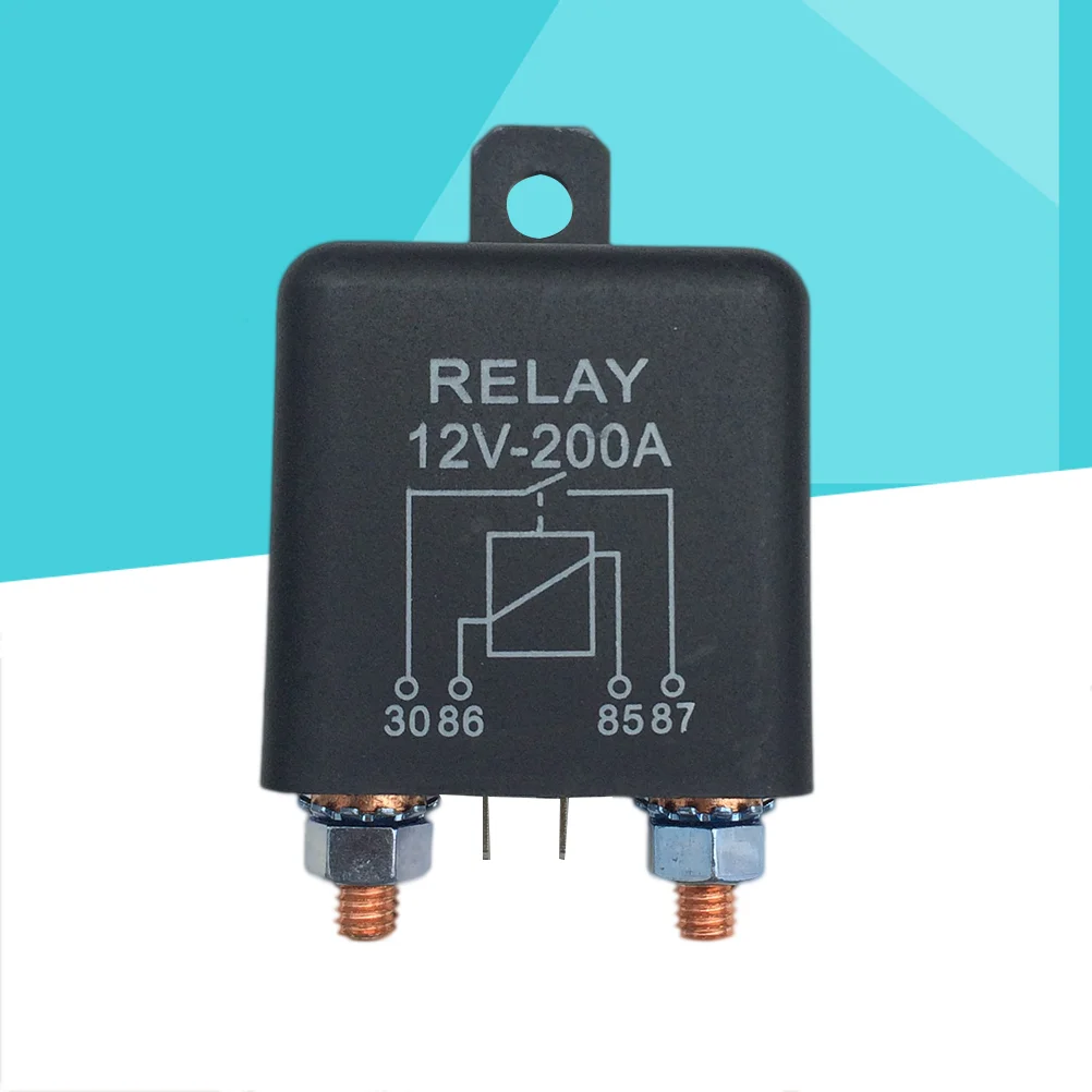 200A 4pin Starting Relay On/Off Car Auto Power Switch Plastic Isolator Relay Automotive Relays Contactor for Car Mower (Black)
200A 4pin Starting Relay On/Off Car Auto Power Switch Plastic Isolator Relay Automotive Relays Contactor for Car Mower (Black)