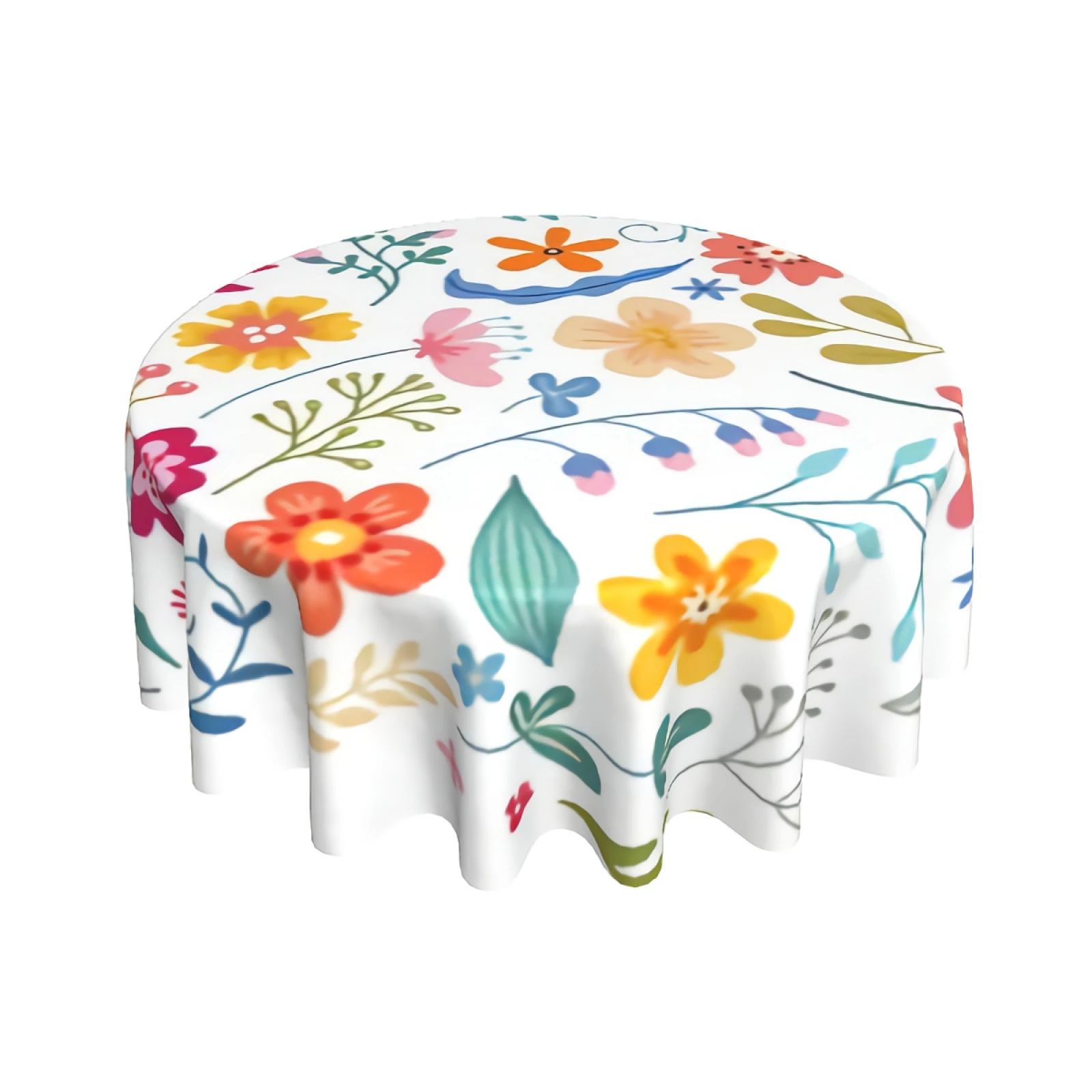 Colorful Small Floral Tablecloth Round 60 Inch with Dust-Proof Wrinkle Resistant Waterproof Decorative Table Cover
Colorful Small Floral Tablecloth Round 60 Inch with Dust-Proof Wrinkle Resistant Waterproof Decorative Table Cover