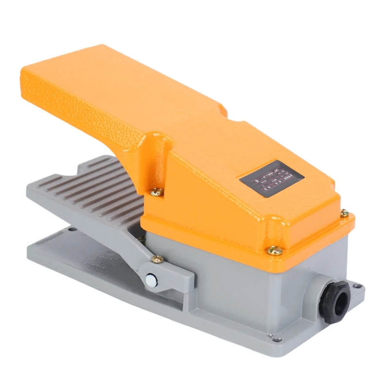 Practical LT4 foot switch aluminium case treadle pedal switch for machine tool control silver contact
Practical LT4 foot switch aluminium case treadle pedal switch for machine tool control silver contact