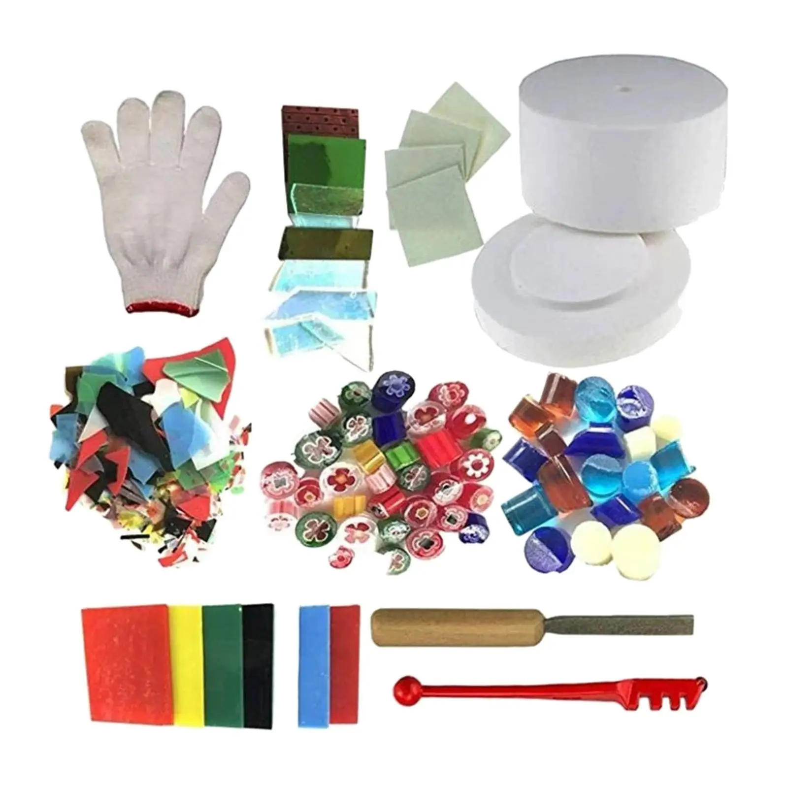 10 Pieces Professional Microwave Kiln Kit Fusing Supplies Arts Making DIY Simple for Art Processing Lampwork Glass Crafting
10 Pieces Professional Microwave Kiln Kit Fusing Supplies Arts Making DIY Simple for Art Processing Lampwork Glass Crafting
