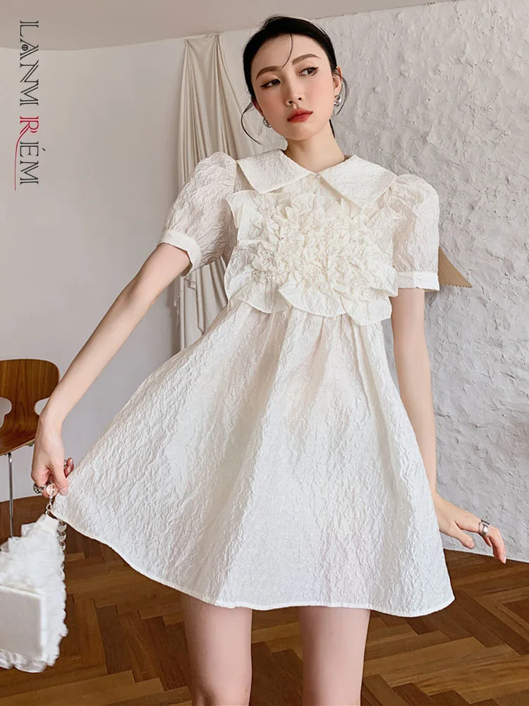 LANMREM Jacquard Dress For Women Short Bubble Sleeves Lapel Flower Drawstring Dresses Female Fashion Clothing 2022 Summer 2R1342
LANMREM Jacquard Dress For Women Short Bubble Sleeves Lapel Flower Drawstring Dresses Female Fashion Clothing 2022 Summer 2R1342