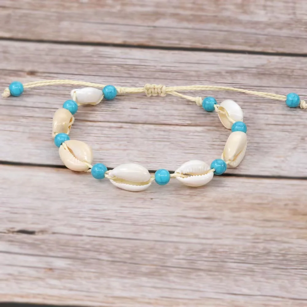 2 Pieces Sweet Blue Shell Bracelet INS Fashion Simple Beautiful Handmade Anklet Bohemian Hand-woven Rope Girl Bestie Gift
2 Pieces Sweet Blue Shell Bracelet INS Fashion Simple Beautiful Handmade Anklet Bohemian Hand-woven Rope Girl Bestie Gift