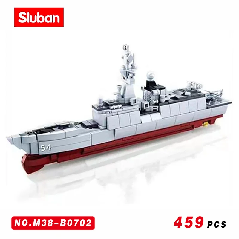 Sluban Navy 054A Frigate Ship Building Blocks Aircraft Boat Suit Cruise Carrier Warship Blicks Model Toys For Boys Gift 459 Pcs
Sluban Navy 054A Frigate Ship Building Blocks Aircraft Boat Suit Cruise Carrier Warship Blicks Model Toys For Boys Gift 459 Pcs