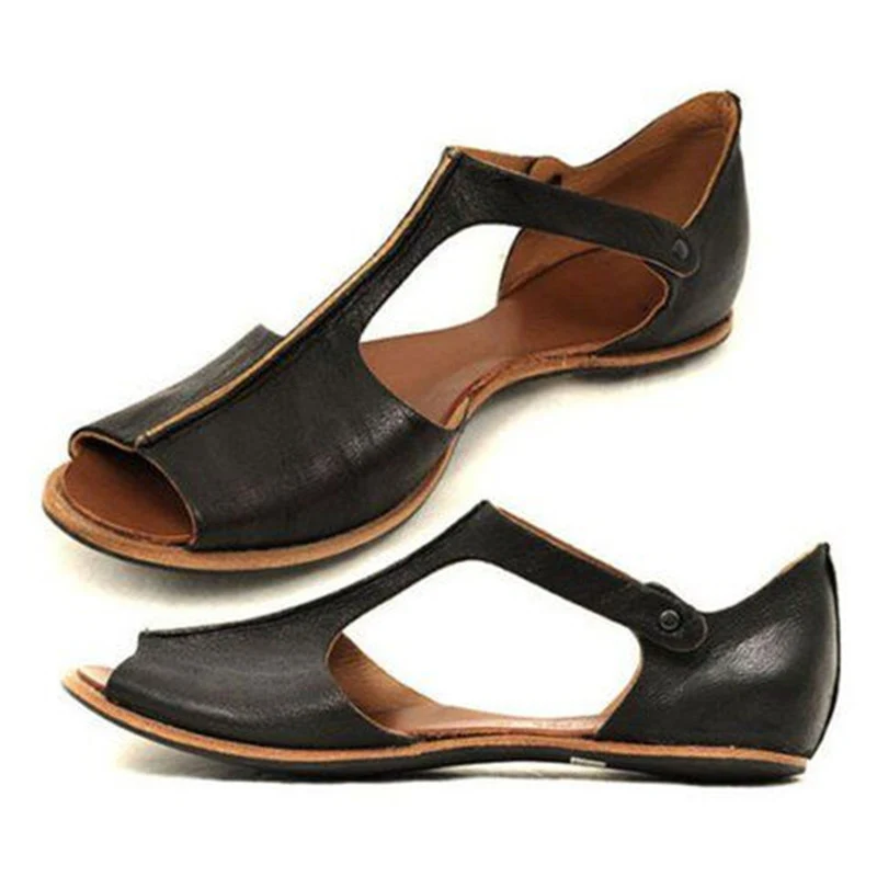 Women PU Leather Sandals 2020 Woman Fashion Soft Flats Ladies Casual Peep Toe Women's Comfortable Female Beach Shoes Plus Size
Women PU Leather Sandals 2020 Woman Fashion Soft Flats Ladies Casual Peep Toe Women's Comfortable Female Beach Shoes Plus Size