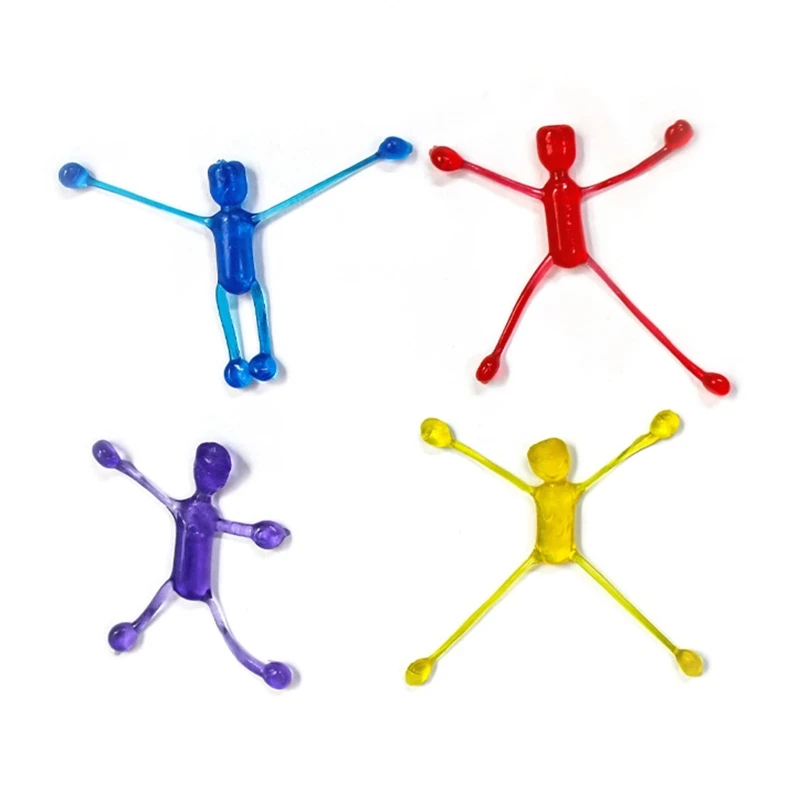 

Sticky Little Man Spoof Toy Hand Stretchy Stick Wall Toy Kids Indoor Throwing Prank Toy Anxiety Relief for Autism