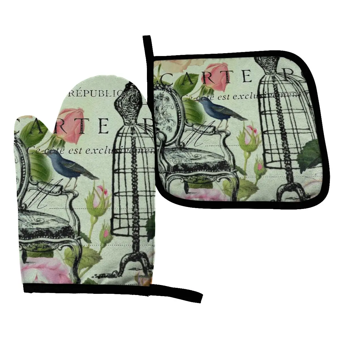 Botanical Butterfly Garden Roses French Kitchen Gloves Baking Oven Cooking Oven Mitts Potholder BBQ Gloves Microwave Insulation
Botanical Butterfly Garden Roses French Kitchen Gloves Baking Oven Cooking Oven Mitts Potholder BBQ Gloves Microwave Insulation