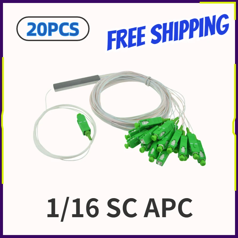 20pcs/lot 1x16 SC/APC Mini Blockless 0.9mm Steel Tube Fiber Optic PLC Splitter1*16 SC APC Connector
20pcs/lot 1x16 SC/APC Mini Blockless 0.9mm Steel Tube Fiber Optic PLC Splitter1*16 SC APC Connector