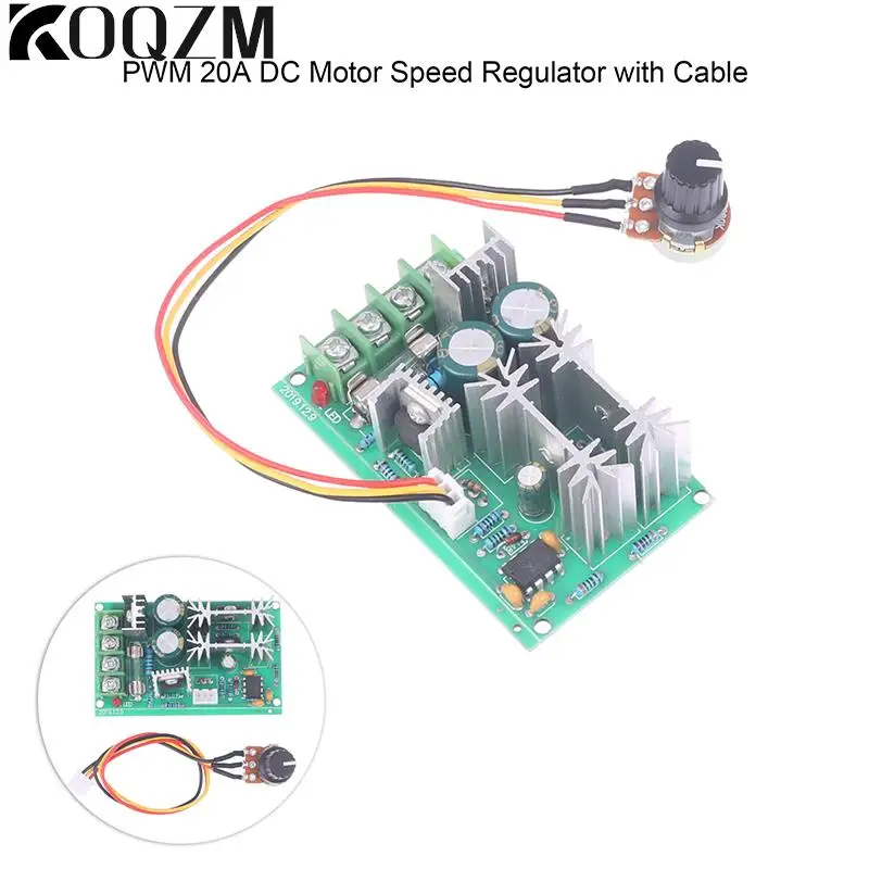 PWM 20A DC Motor Speed Controller Module DC Motor Speed Regulator 12/24/36/48V High Power Drive Speed Controller
PWM 20A DC Motor Speed Controller Module DC Motor Speed Regulator 12/24/36/48V High Power Drive Speed Controller