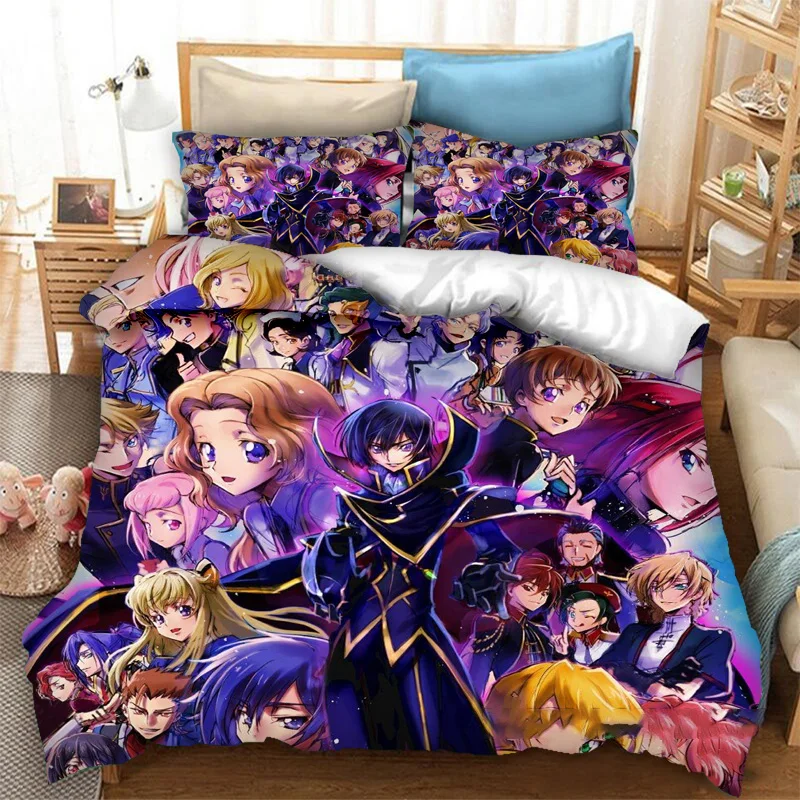 Пододеяльник Lelouch C.C. С 3D принтом аниме код Geass Комплект постельного белья для взрослых и детей
Пододеяльник Lelouch C.C. С 3D принтом аниме код Geass Комплект постельного белья для взрослых и детей