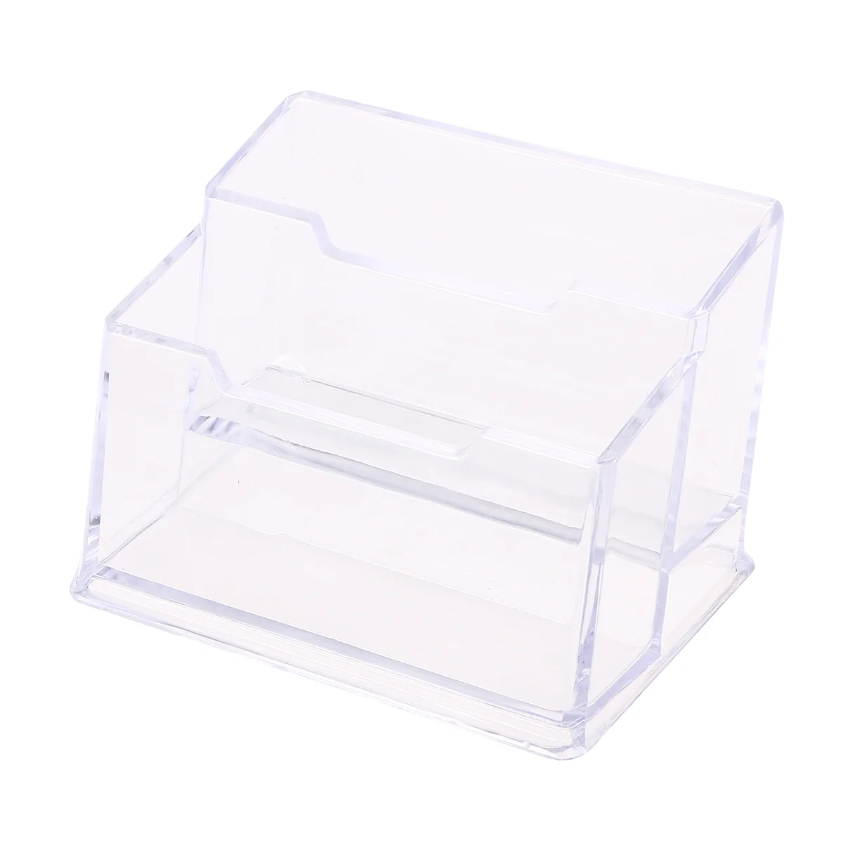 Clear Acrylic Business Case Holder Desktop 2-Tier Note Display Stand Cards Organizer
Clear Acrylic Business Case Holder Desktop 2-Tier Note Display Stand Cards Organizer
