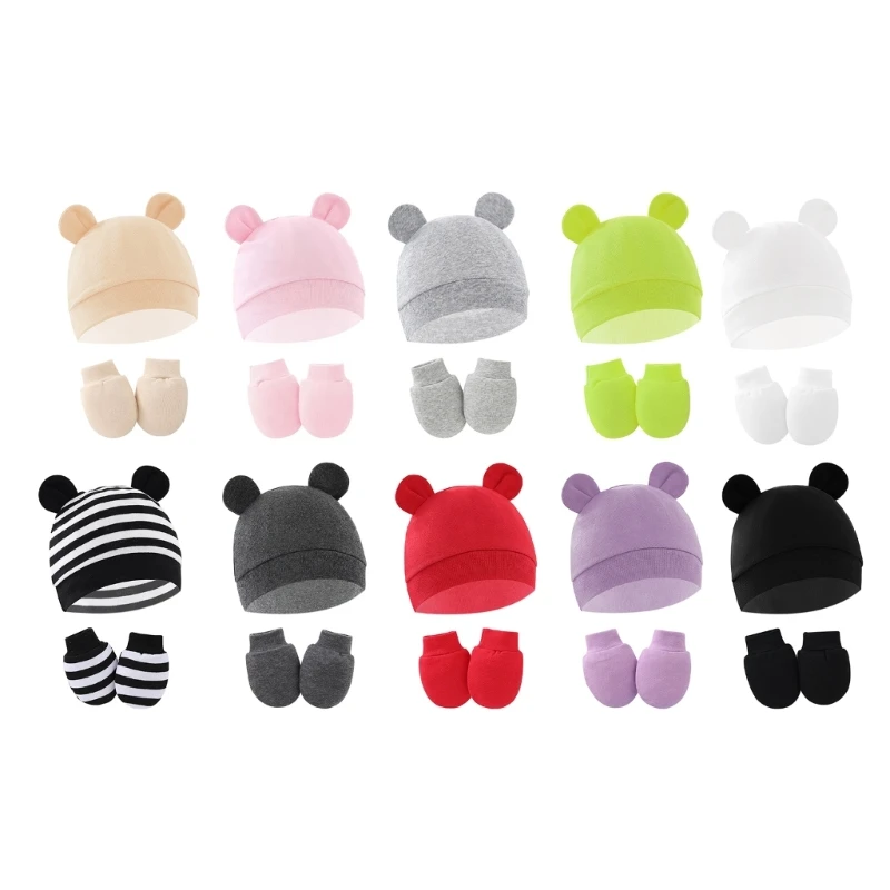 Baby Hat & Gloves Set for Boy Girl 0-3-6M Breathable Anti-scratch Mittens Infant Beanie Skull Cap Newborn Shower Gift
Baby Hat & Gloves Set for Boy Girl 0-3-6M Breathable Anti-scratch Mittens Infant Beanie Skull Cap Newborn Shower Gift