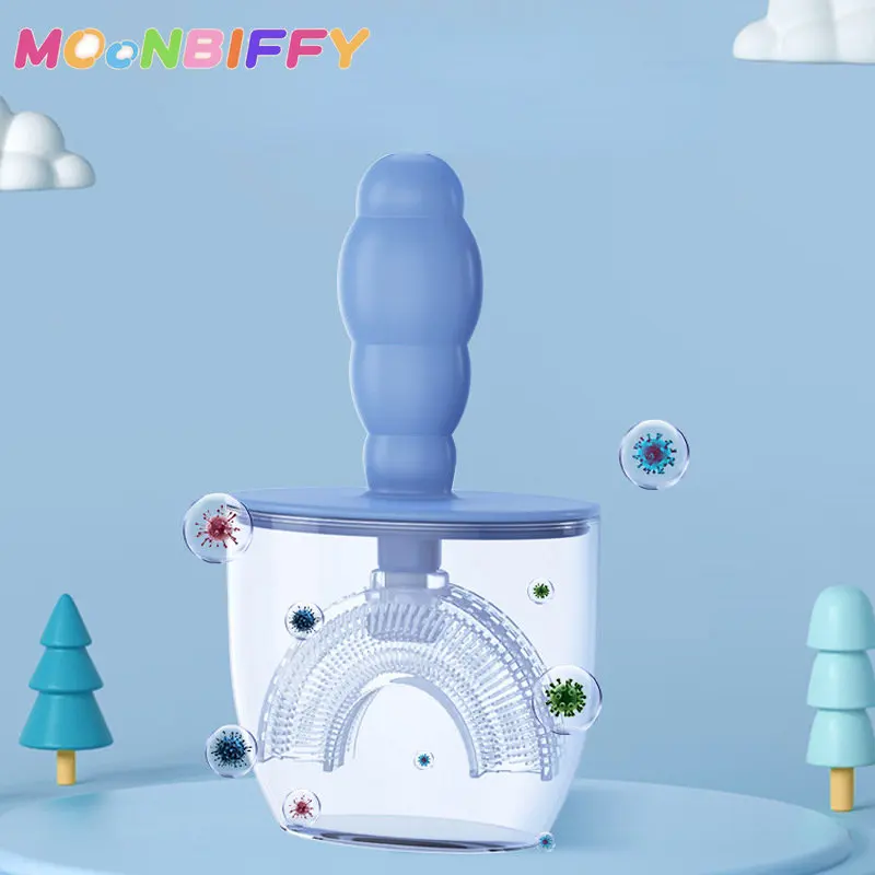U-shape Kids Toothbrush Cartoon Frog Print Toothbrush With Holder Children's Toothbrush Silicone Cleaning Toothbrush 2-12years
U-shape Kids Toothbrush Cartoon Frog Print Toothbrush With Holder Children's Toothbrush Silicone Cleaning Toothbrush 2-12years