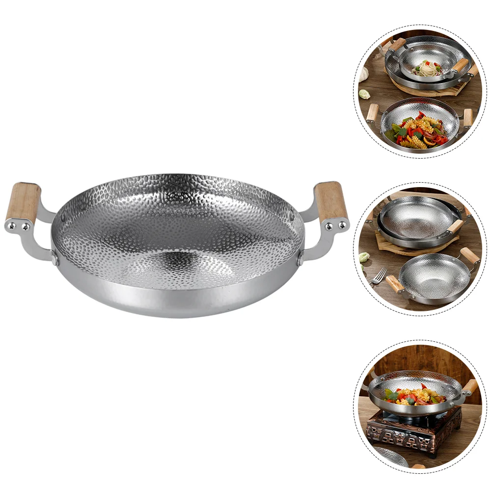 Small Pots Cooking Griddle Stainless Steel Fry Pan Wok Stove Wood Individual Household Kitchenware
Small Pots Cooking Griddle Stainless Steel Fry Pan Wok Stove Wood Individual Household Kitchenware