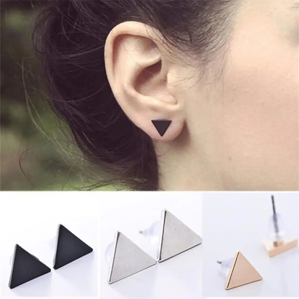 1 Pair Ear Studs Triangle Fashion Jewelry Alloy Lady Punk Style Simple Triangle Earring for Dating
1 Pair Ear Studs Triangle Fashion Jewelry Alloy Lady Punk Style Simple Triangle Earring for Dating