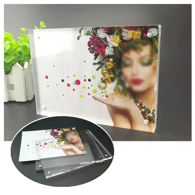 Acrylic Picture Frame Freestanding Card Holder Photo Decor Small High-Clear Box Crystal Picture Frame Bedroom Deck Decor Frame
Acrylic Picture Frame Freestanding Card Holder Photo Decor Small High-Clear Box Crystal Picture Frame Bedroom Deck Decor Frame