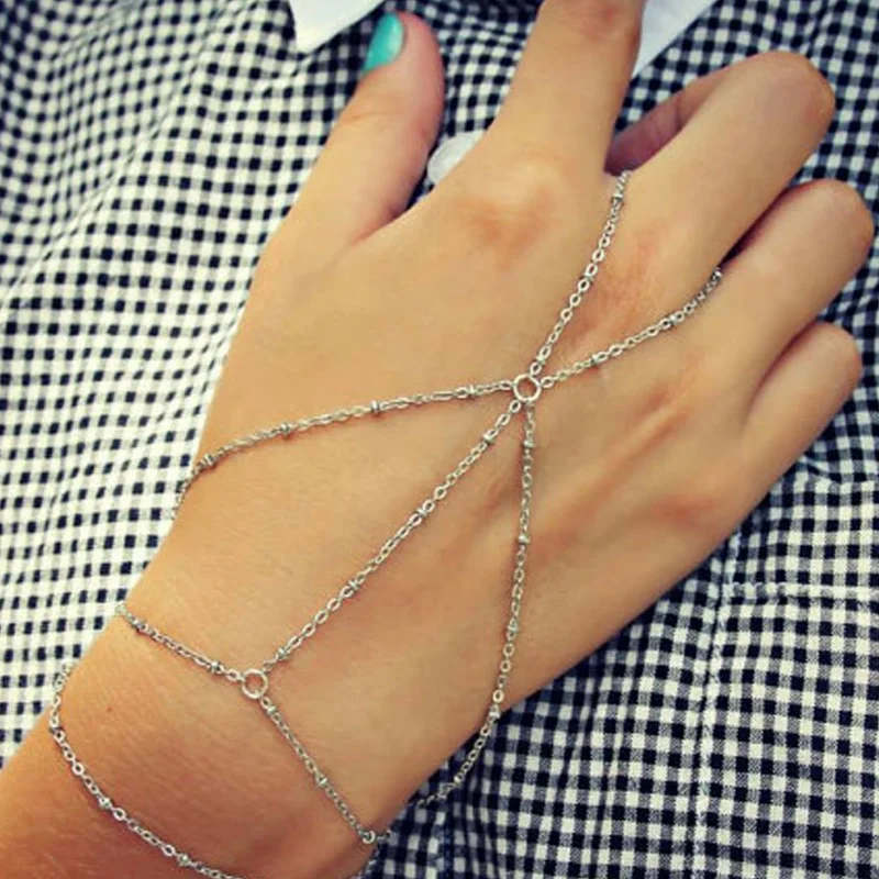 High Quality Charm Copper Beads Connecting Finger Bangle for Women Lock Chunky Chain Bracelets Friend Couple Jewelry Gift Femme
High Quality Charm Copper Beads Connecting Finger Bangle for Women Lock Chunky Chain Bracelets Friend Couple Jewelry Gift Femme