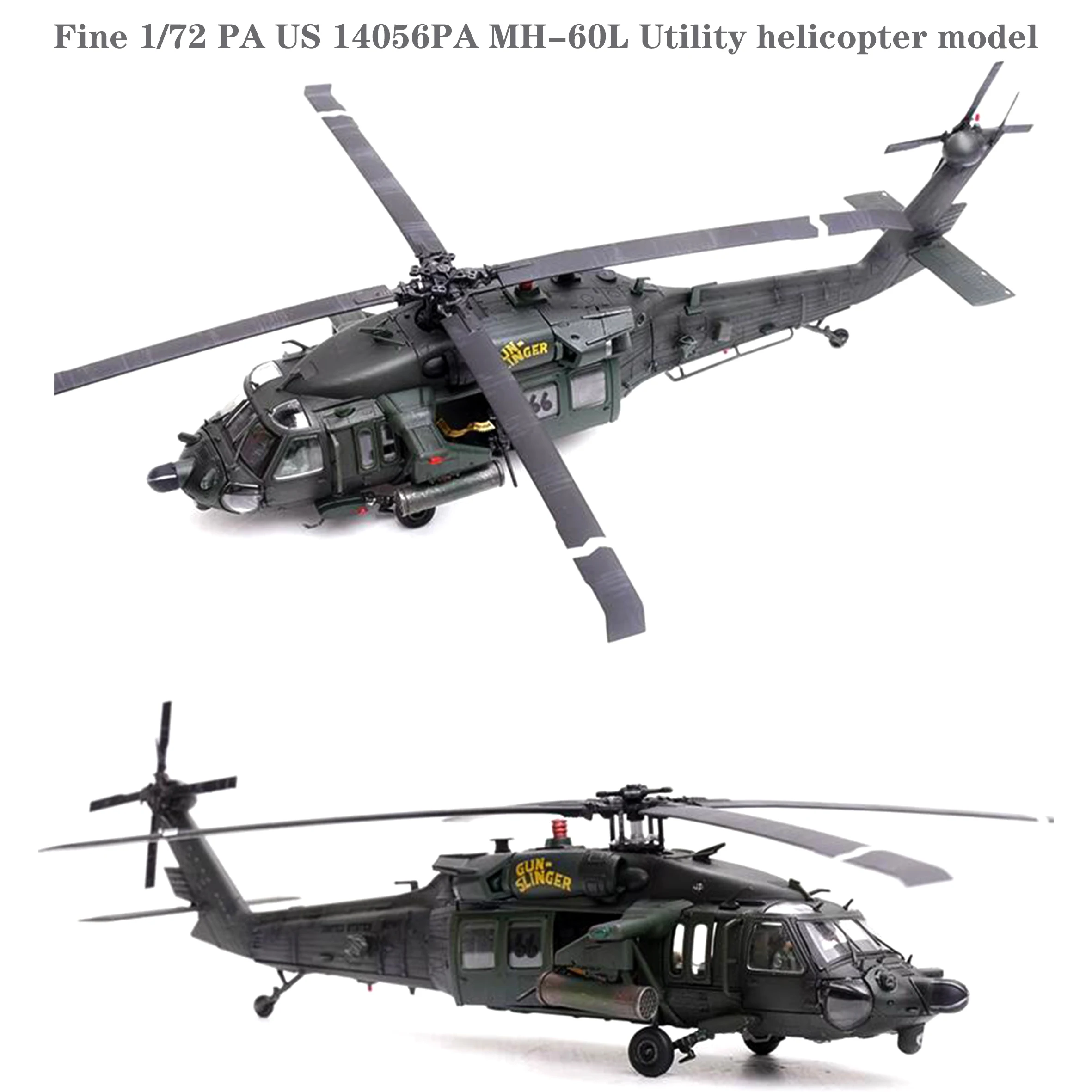 Fine 1/72 PA US 14056PA MH-60L Utility helicopter model Alloy finished product collection model
Fine 1/72 PA US 14056PA MH-60L Utility helicopter model Alloy finished product collection model