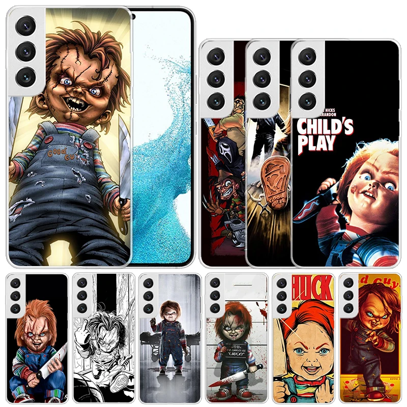 Cult of Chucky Child's Play Soft Cover for Samsung Galaxy S23 S22 S21 Ultra S20 FE S10 Plus Print Phone Case S10E S9 S8 + Patter
Cult of Chucky Child's Play Soft Cover for Samsung Galaxy S23 S22 S21 Ultra S20 FE S10 Plus Print Phone Case S10E S9 S8 + Patter