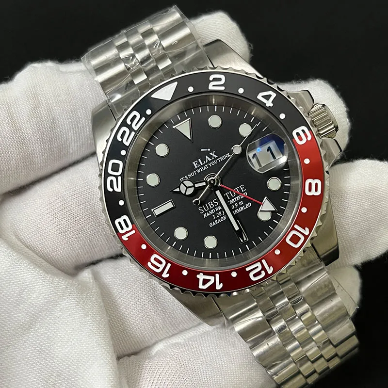 2023 Fashionable GMT Watch for Man NH34 Movement Sapphire Crystal Bidirectional Rotation Bezel 120 Clicks Green Lume Relax Watch
2023 Fashionable GMT Watch for Man NH34 Movement Sapphire Crystal Bidirectional Rotation Bezel 120 Clicks Green Lume Relax Watch