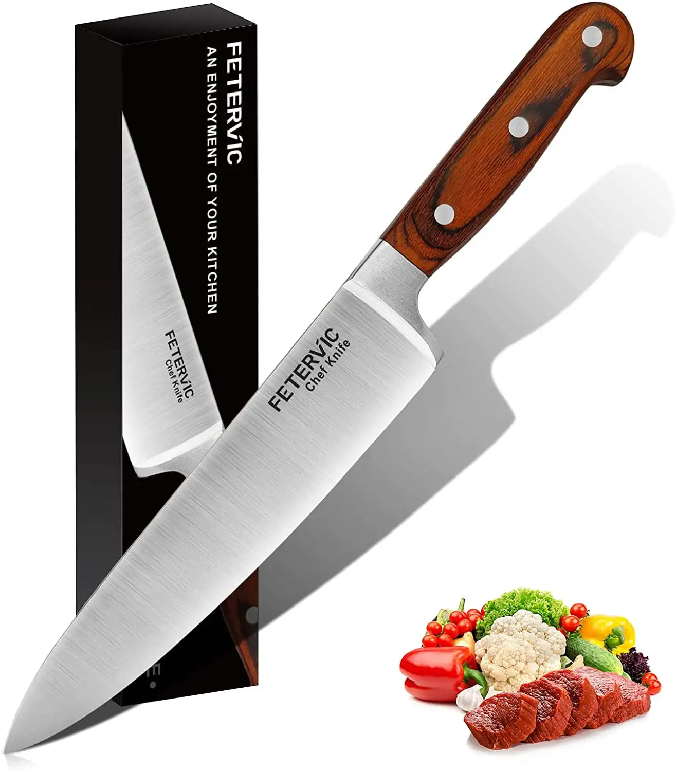 8" 's Knife Premium Stainless Steel Ultra Sharp Knife for Home or Restaurant Kitchen With Gift Box
8" 's Knife Premium Stainless Steel Ultra Sharp Knife for Home or Restaurant Kitchen With Gift Box