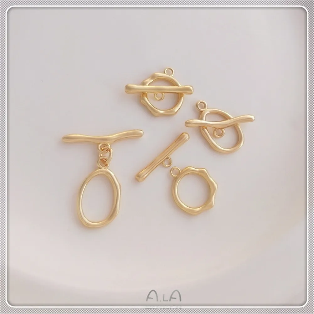 14K wrap gold not specifications, round fashion OT button handmade DIY bracelet necklace connection end accessories
14K wrap gold not specifications, round fashion OT button handmade DIY bracelet necklace connection end accessories