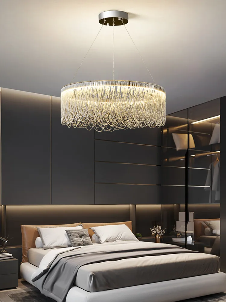 Led Art Chandelier Pendant Lamp Light Modern Round Ring Tassel Design Home Living Room Interior Decor Silver Gloss Fixture
Led Art Chandelier Pendant Lamp Light Modern Round Ring Tassel Design Home Living Room Interior Decor Silver Gloss Fixture