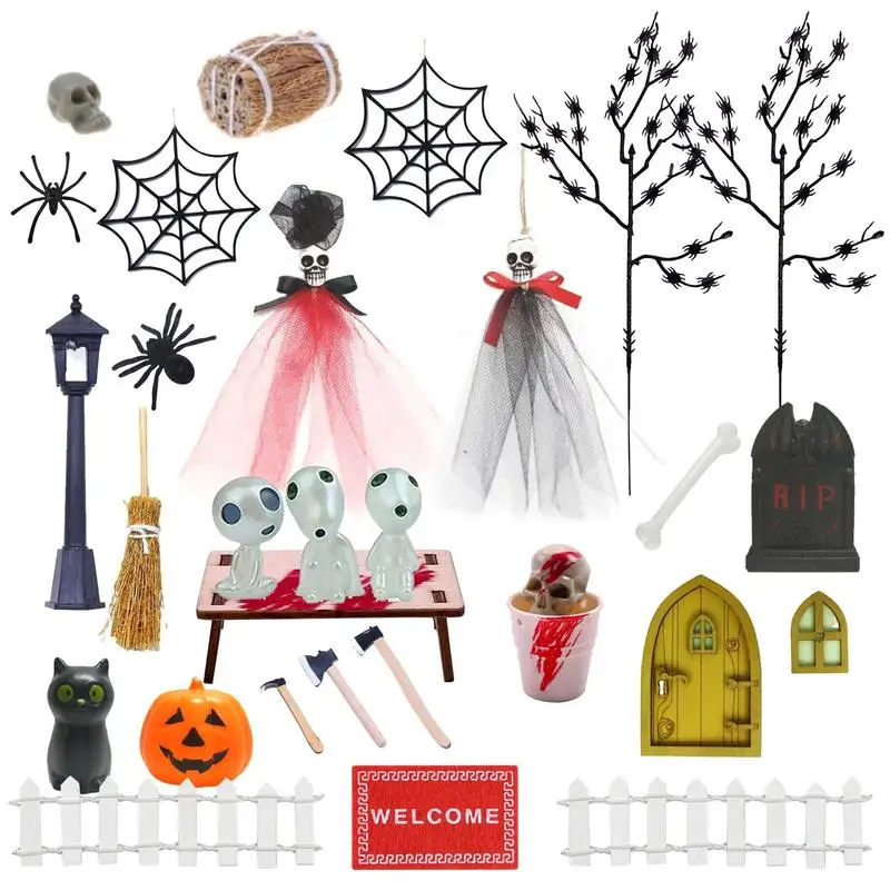 Halloween Dollhouse Miniatures 30Pcs Small Size Dollhouse Miniature Halloween Decor And Horror Toy Set Halloween Wood Broom
Halloween Dollhouse Miniatures 30Pcs Small Size Dollhouse Miniature Halloween Decor And Horror Toy Set Halloween Wood Broom