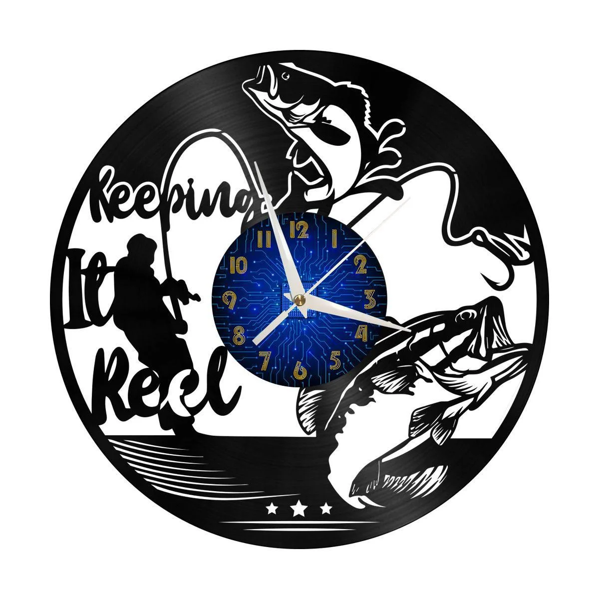 Fishing theme 11 Vinyl Wall Clock, Vinyl Record LED Clock Wall Art Black 12 Inch for Living Room Bedroom
Fishing theme 11 Vinyl Wall Clock, Vinyl Record LED Clock Wall Art Black 12 Inch for Living Room Bedroom