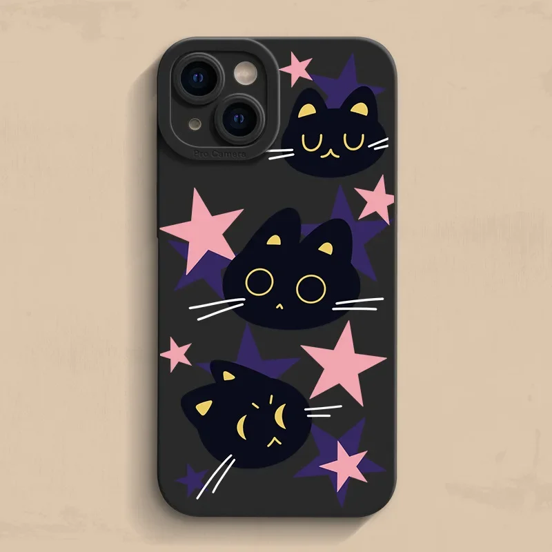 INS Cute Black Cat Pink Star Cartoon Case for iPhone 15 14 13 Pro Max 12 11 Pro Plus Shockproof Protective Acrylic Film Cover
INS Cute Black Cat Pink Star Cartoon Case for iPhone 15 14 13 Pro Max 12 11 Pro Plus Shockproof Protective Acrylic Film Cover