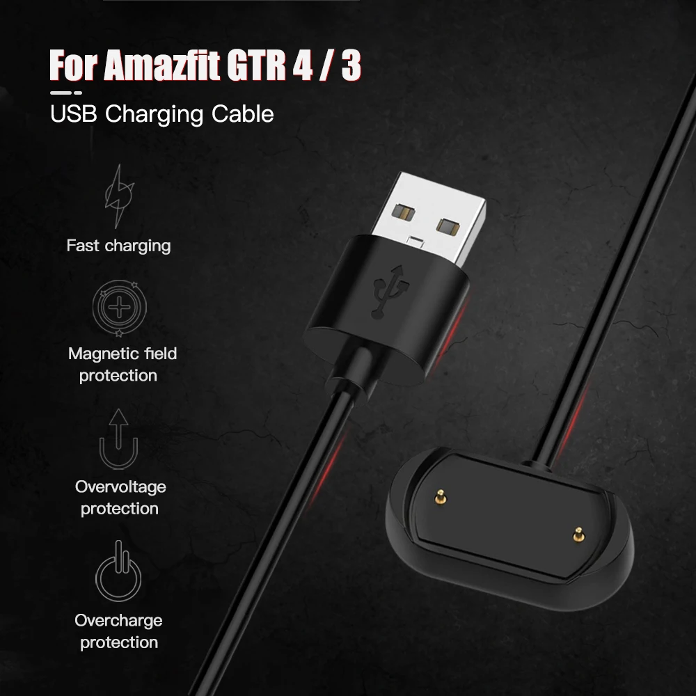 USB Magnetic Charging Cable Adapter For Huami Amazfit GTR GTS 4 3 Pro GTS4 GTR4 GTR3 T-rex 2 Charger Dock Smartwatch Accessories
USB Magnetic Charging Cable Adapter For Huami Amazfit GTR GTS 4 3 Pro GTS4 GTR4 GTR3 T-rex 2 Charger Dock Smartwatch Accessories