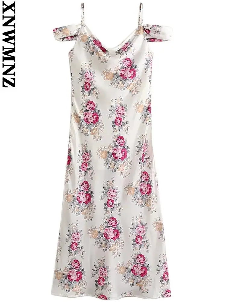 XNWMNZ Elegant Party Evening Dress Women chic french floral print midi dress summer v neck backless thin straps female dresses
XNWMNZ Elegant Party Evening Dress Women chic french floral print midi dress summer v neck backless thin straps female dresses